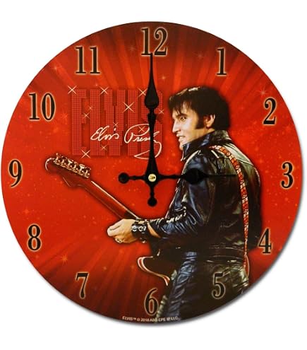 Amazon.com: The Bradford Exchange Elvis Presley Clock Featuring